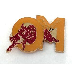 Vintage Arkansas Odyssey of the Mind Pin Razorback Hog AROM